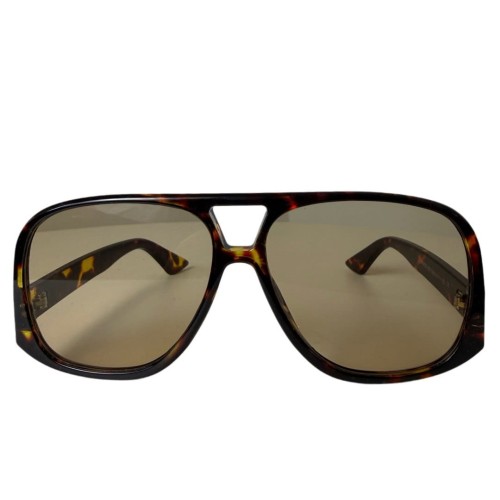 Duże okulary przeciwsłoneczne damskie panterka brązowe szkła modne