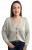 Kardigan sweter bawełniany guziki oversize luźny beżowy Made in Italy- PURE COTTON