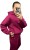 Komplet dresowy bawełna bluza oversize spodnie dresowe burak/bordo Millagro- BASIC SET
