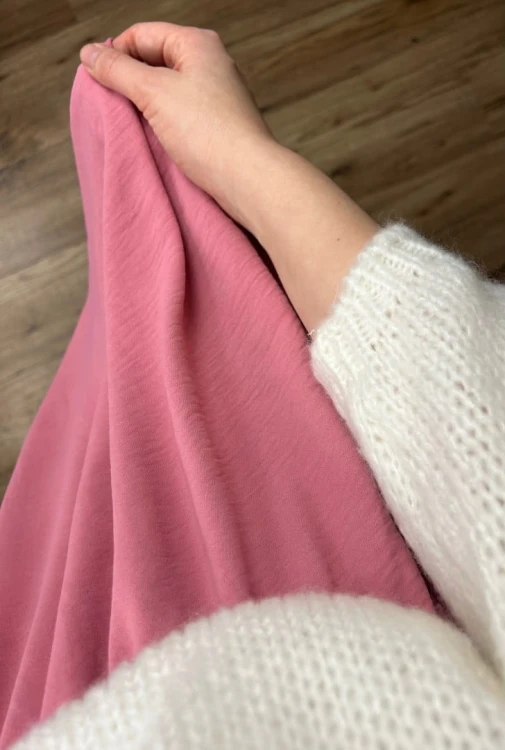 Krótka spódnica bombka różowa róż luźna New Collection S M L