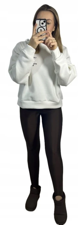 Legginsy narciarki błyszczące glossy czekoladowe wiskozowe La Milla L 40- GLOSSY