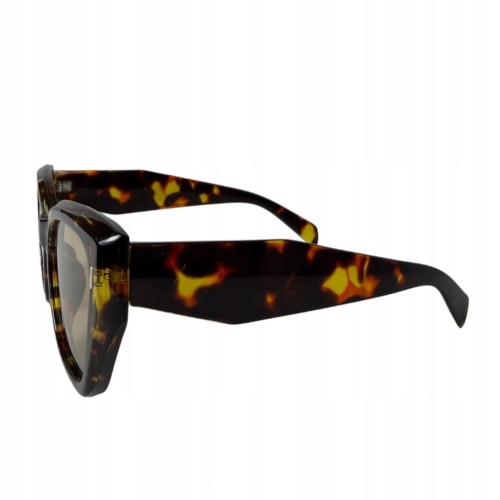 Okulary przeciwsłoneczne damskie panterka prostokątne retro