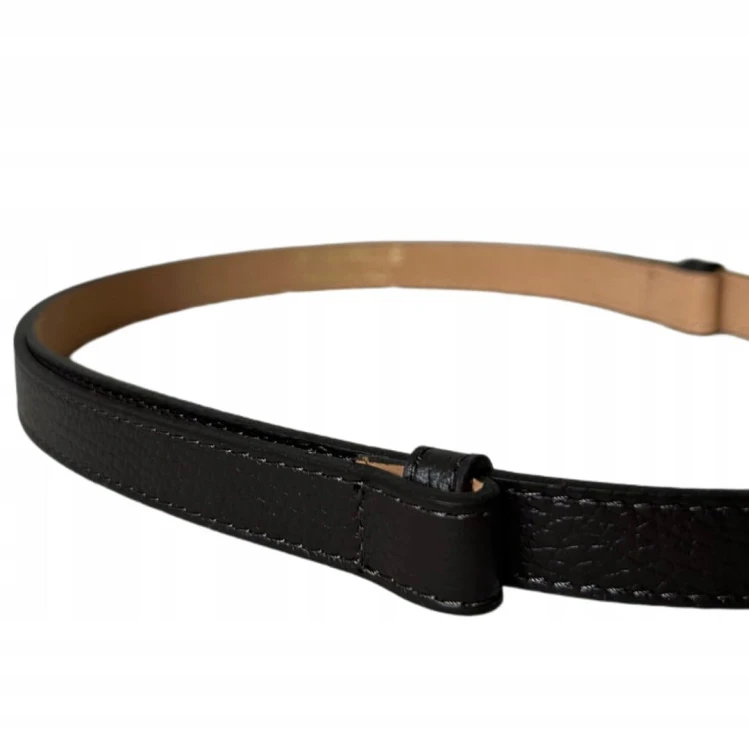 Pasek skórzany skóra naturalna licowa brązowy regulowany Vera Pelle- ELEGANCE HERMS