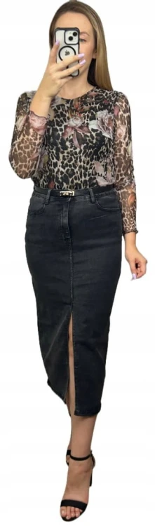 Siateczkowe body w kwiaty panterkę z podszewką długie rękawy BODY MESH