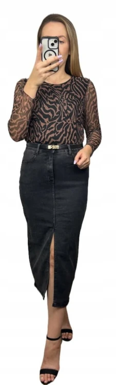 Siateczkowe body w zebrę z podszewką długie rękawy BODY MESH