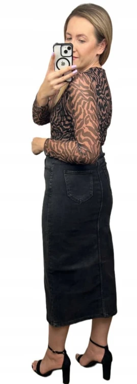 Siateczkowe body w zebrę z podszewką długie rękawy BODY MESH