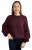 Sweter oversize burgund bufiaste rękawy chmurka 12% kid moher wełna- CLOUDY