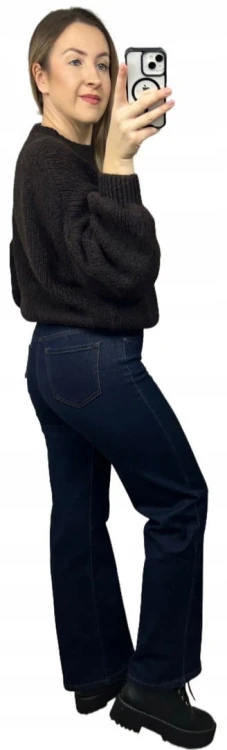 Sweter oversize czekoladowy bufiaste rękawy chmurka 12% kid moher wełna- CLOUDY