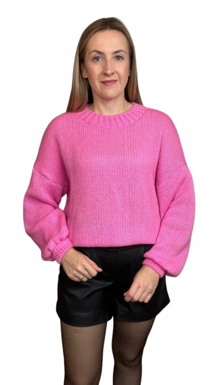 Sweter oversize luźny szerokie rękawy wełna Me Gusta S M L XL