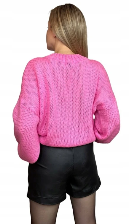 Sweter oversize luźny szerokie rękawy wełna Me Gusta S M L XL