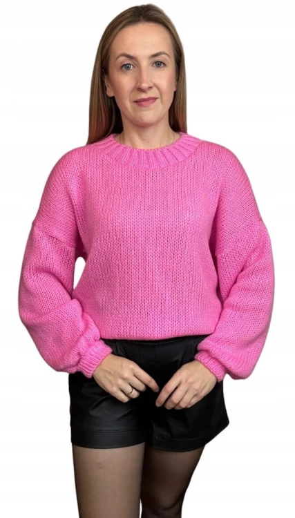 Sweter oversize luźny szerokie rękawy wełna Me Gusta S M L XL