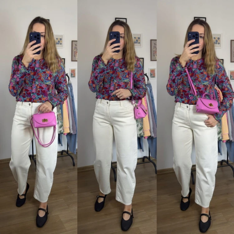 Torebka mała skóra naturalna licowa różowa cukierek pasek Vera Pelle- MARZIA