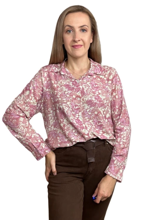 Wzorzysta koszula 100% wiskoza luźna oversize wiskozowa S M L Moonlight