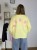 Żółta cytrynowa bluza oversize luźna bawełniana Azara- MOMMY
