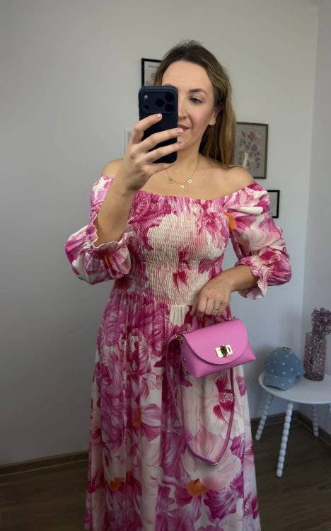 sukienka lorena maxi hiszpanka kobieca stylizacja