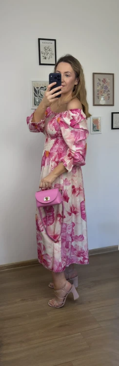 sukienka lorena maxi kwiaty wiskoza butik