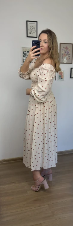 sukienka lorena maxi zwiewna sukienka wisienki