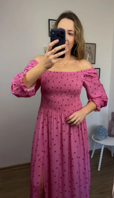 sukienka lorena maxi długa sukienka wisienki