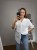 Biała koszula AMORA damska casual outfit