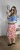 Spódnica midi AURELIA kolorowe kwiaty bok stylizacja