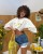 Modny t-shirt damski Lemon Duo na lato La Milla