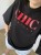 Modny t-shirt damski CHIC La Milla czarny bawełniany