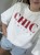 T-shirt CHIC La Milla biały stylizacja damska