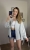 Luźna koszula bawełniana oversize w kratę niebieska zielona h-Trend- VELLA CHECK