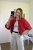 czerwona viralowa kurtka bomberka moonlight