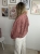 Koszula Flanelowa Oversize EMMA WIYA bordowa – widok z boku