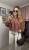 Koszula Flanelowa Oversize EMMA WIYA bordowa – zbliżenie materiału