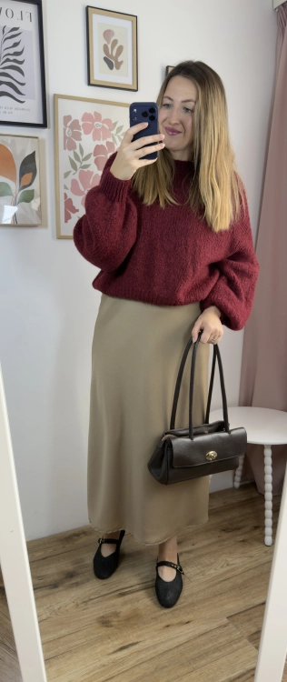 Spódnica SATIN 100% poliester Made in Italy