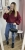 Bordowy sweter Chmurka CLOUDY – fason oversize