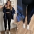 Czarne legginsy S/M damskie – dopasowany fason
