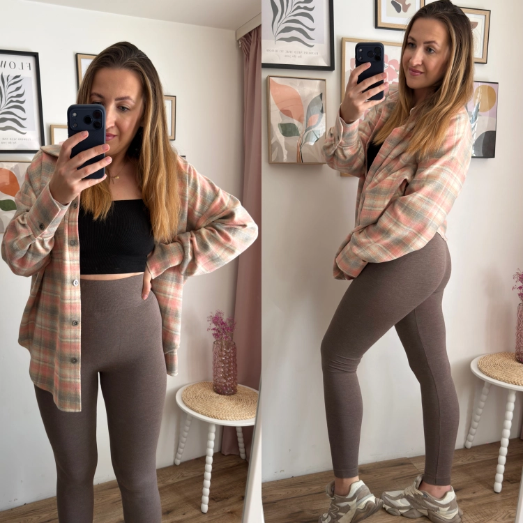Legginsy fango z kaszmirem MiNiMi S/M– dopasowany fason