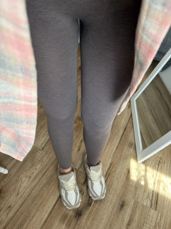 Legginsy damskie fango S/M z kaszmirem – szczegóły fasonu