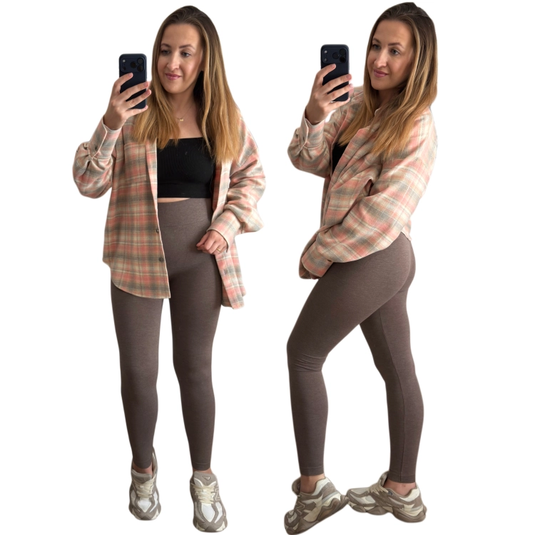 Legginsy damskie fango z kaszmirem MiNiMi L/XL – przód