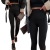 Czarne legginsy modelujące z wysokim stanem Azara