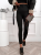 Czarne legginsy z wysokim stanem – dopasowany fason Azara