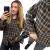 Koszula DARIA flanelowa brązowa w kratę z falbanką na rękawach