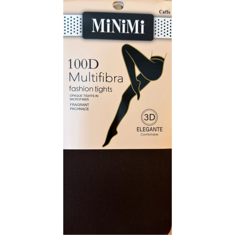 Rajstopy damskie MiNiMi 100 DEN Multifibra Caffe – opakowanie