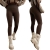 Brązowe czekoladowe legginsy BASIC Azara