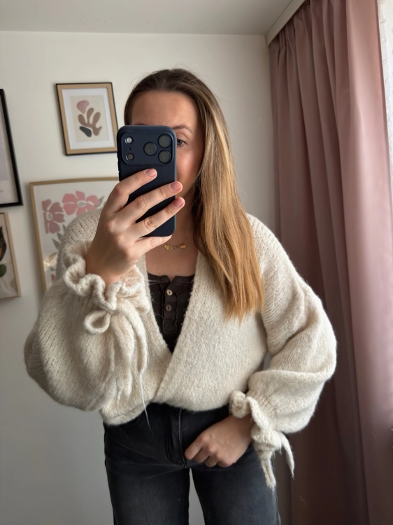 Sweter PUFFY jasny beż